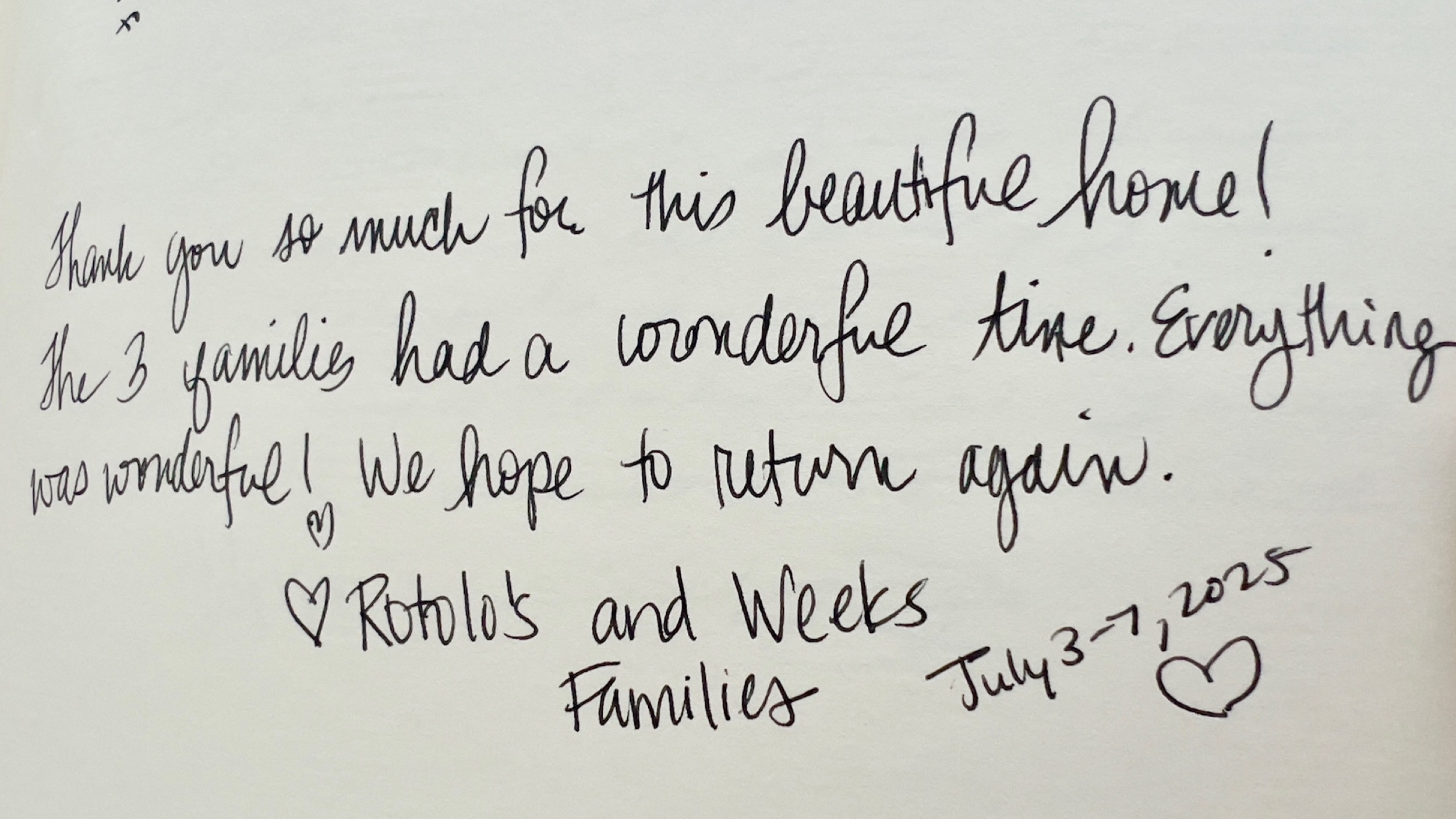 Bakari House Guestbook Review 2