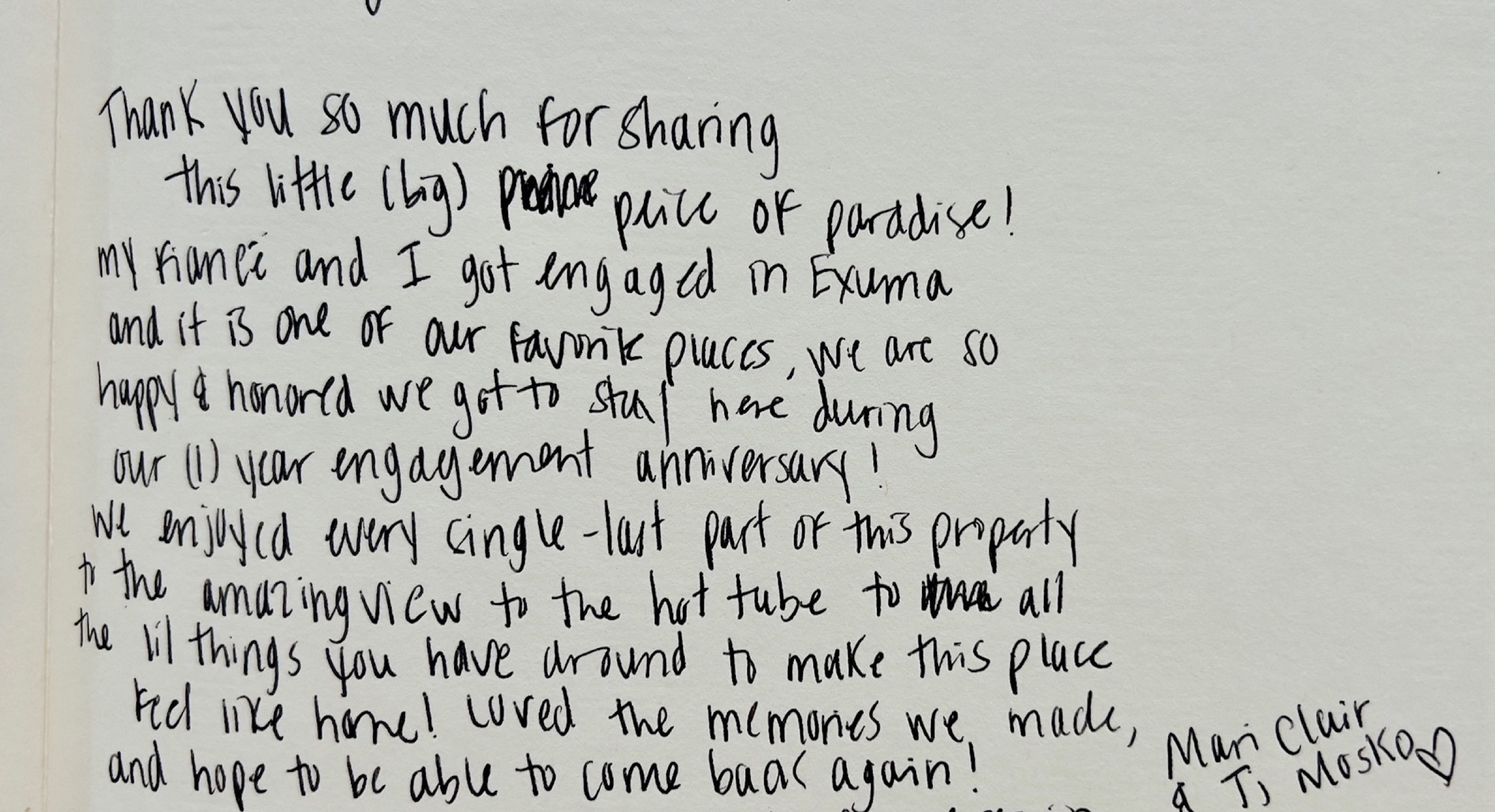 Bakari House Guestbook Review 5