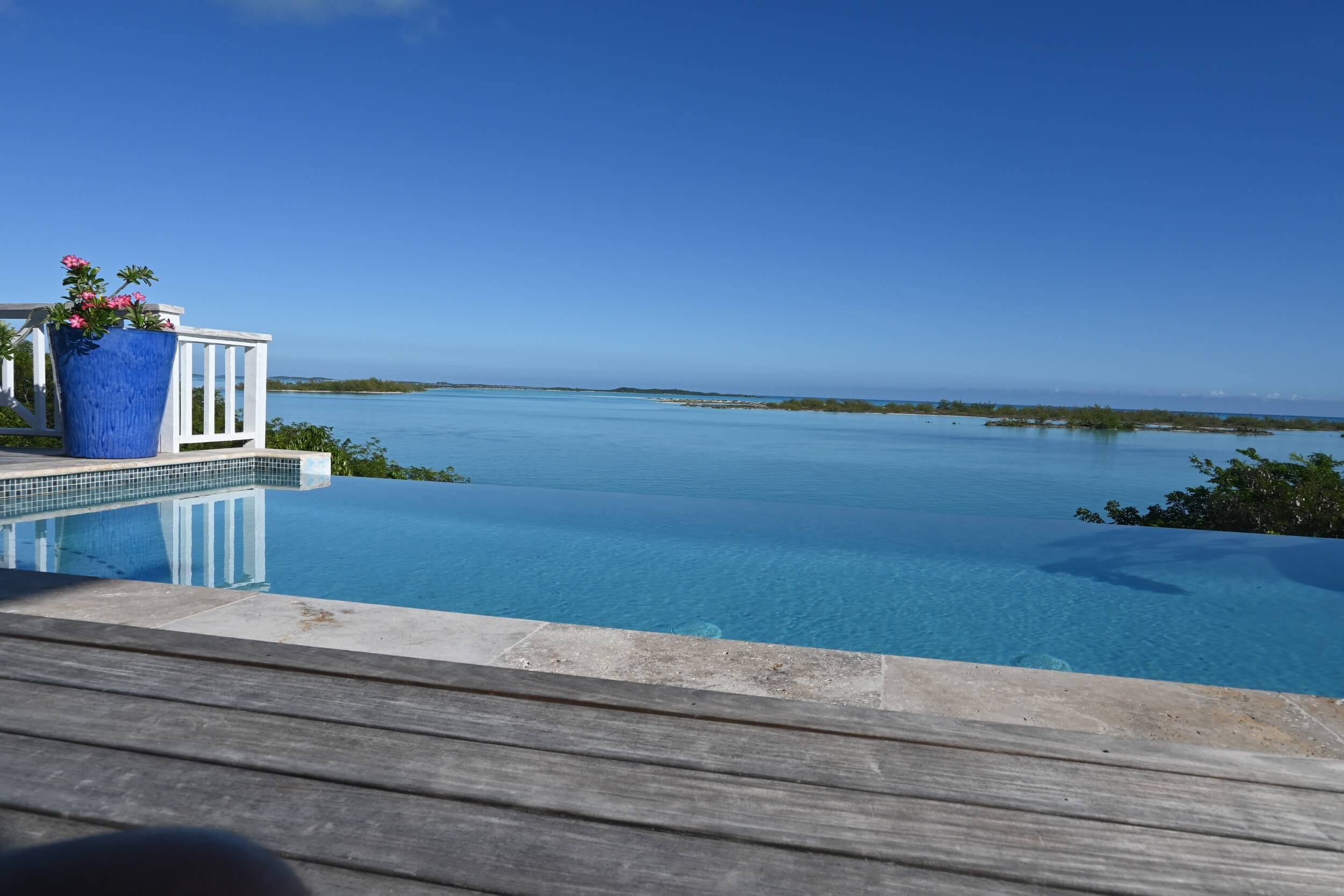 Oceanview from terrace Bakari House Great Exuma Bahamas
