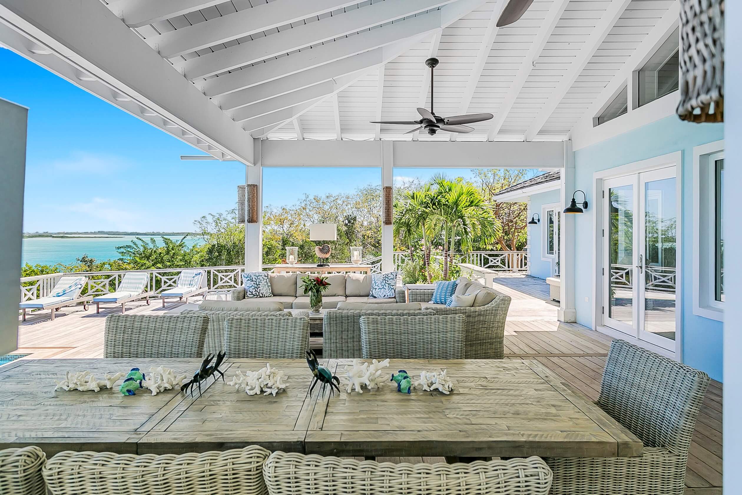 Outside Seating Area Bakari House Great Exuma Bahamas
