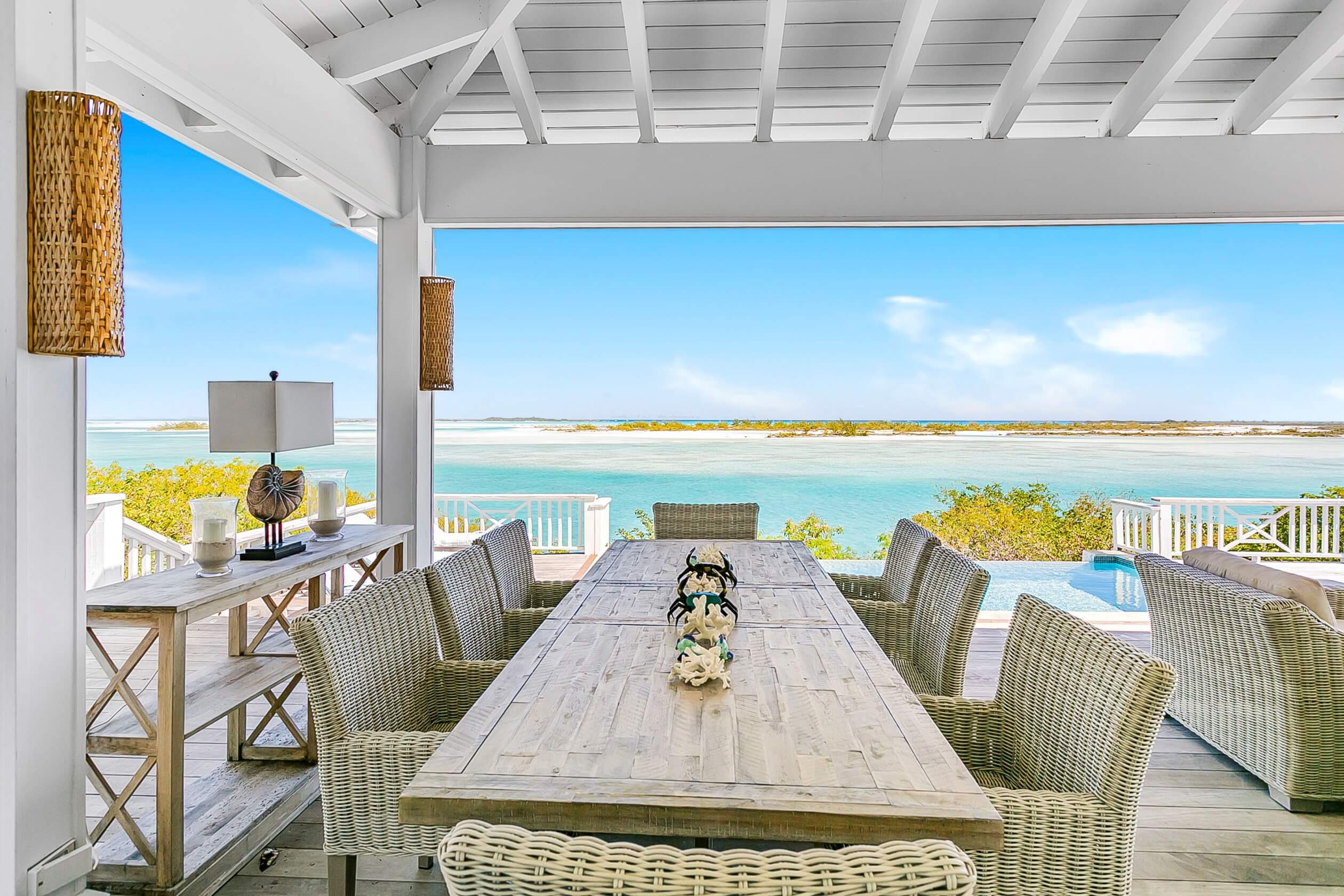 Outside Seating Area Oceanview Bakari House Great Exuma Bahamas
