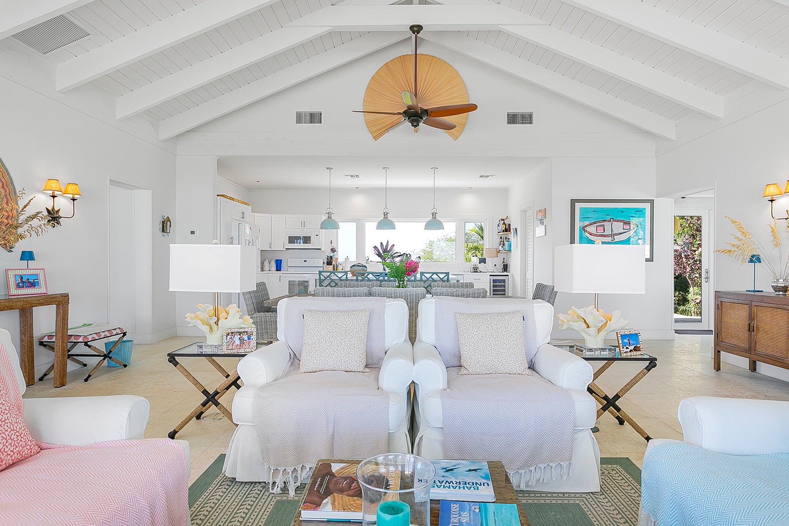 Seatingarea in Livingarea Bakari House Great Exuma Bahamas
