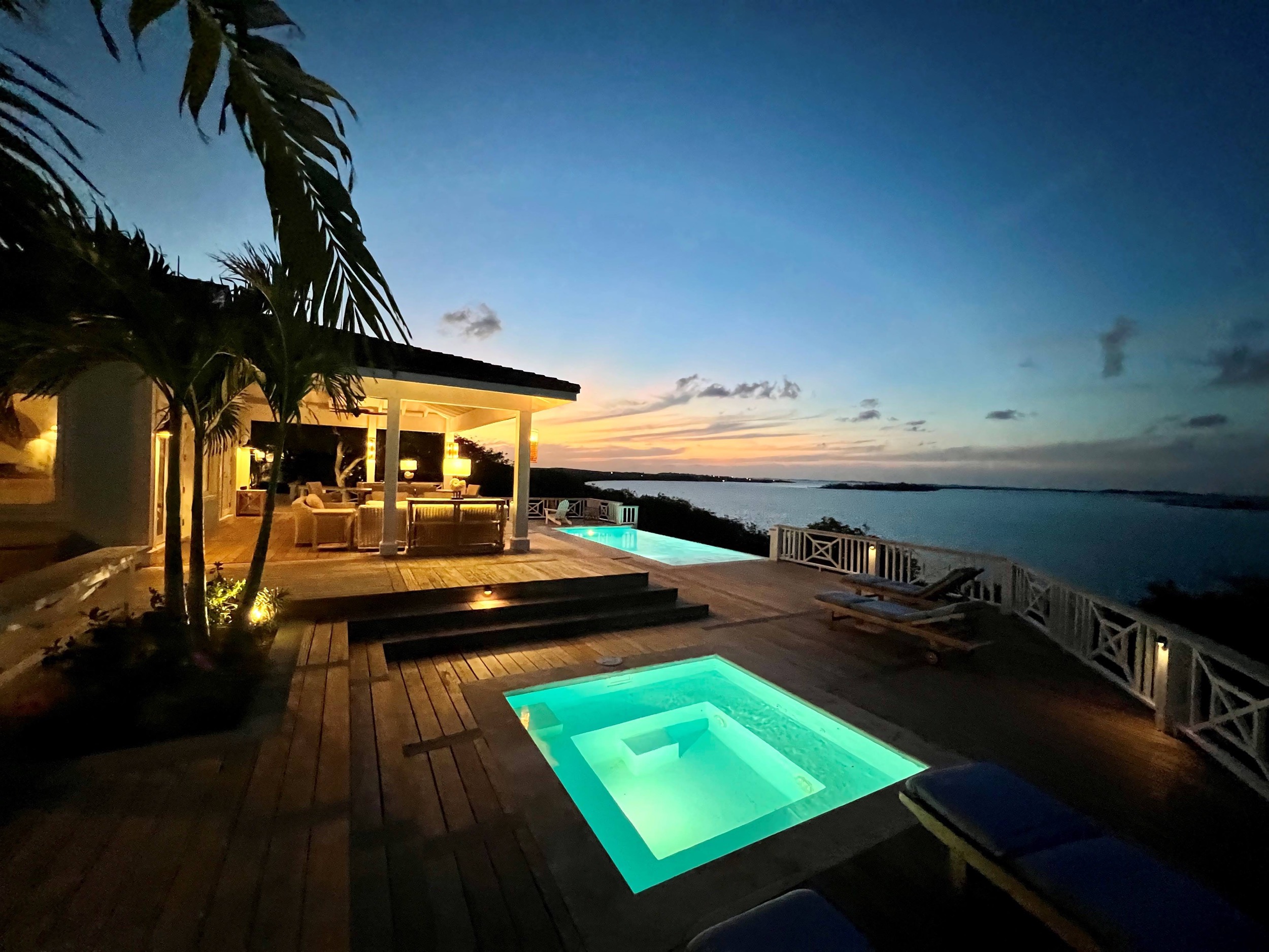 Sunset Bahari At Night Bakari House Great Exuma Bahamas