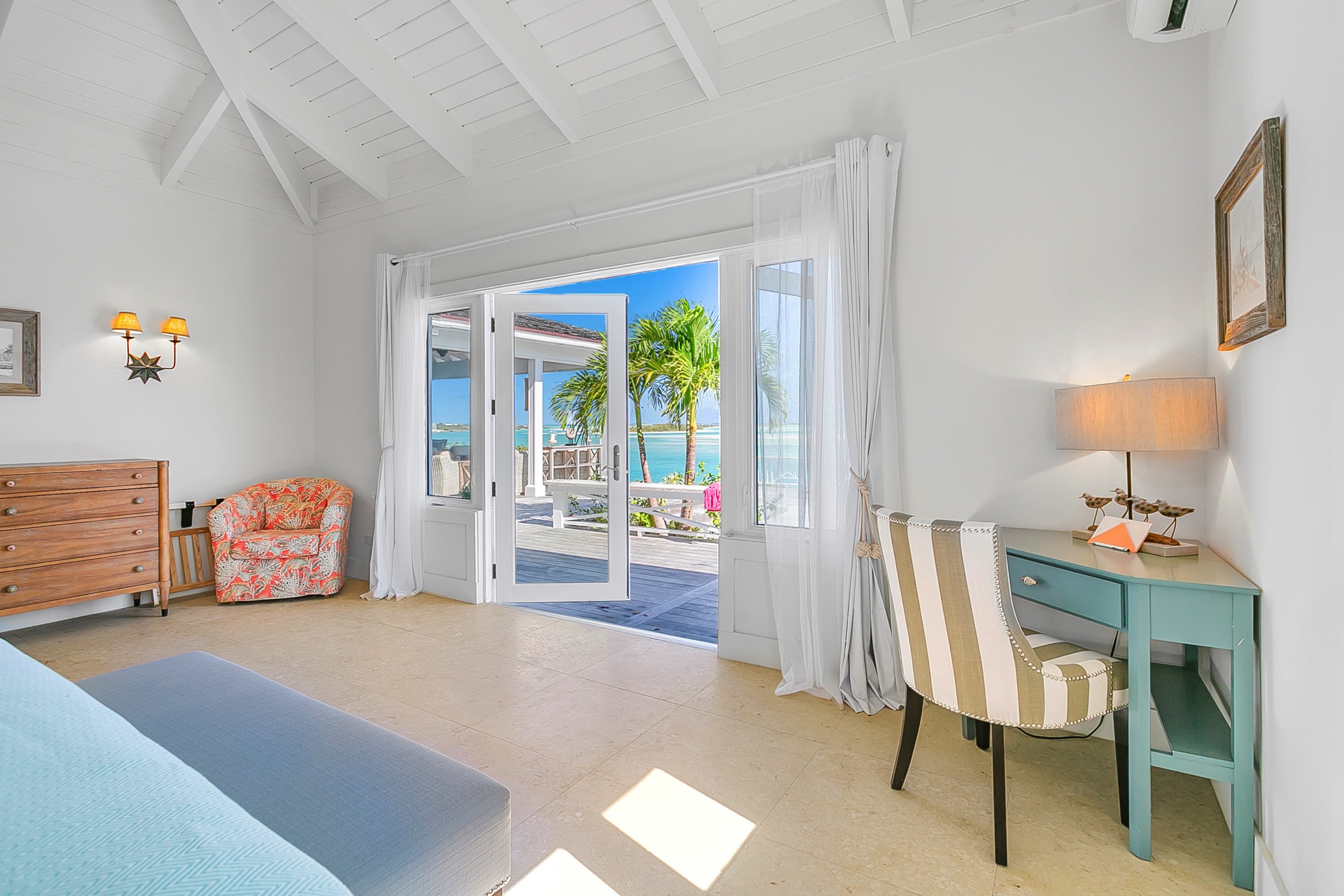 View of Terracedoor Masterbedroom Bakari House Great Exuma Bahamas