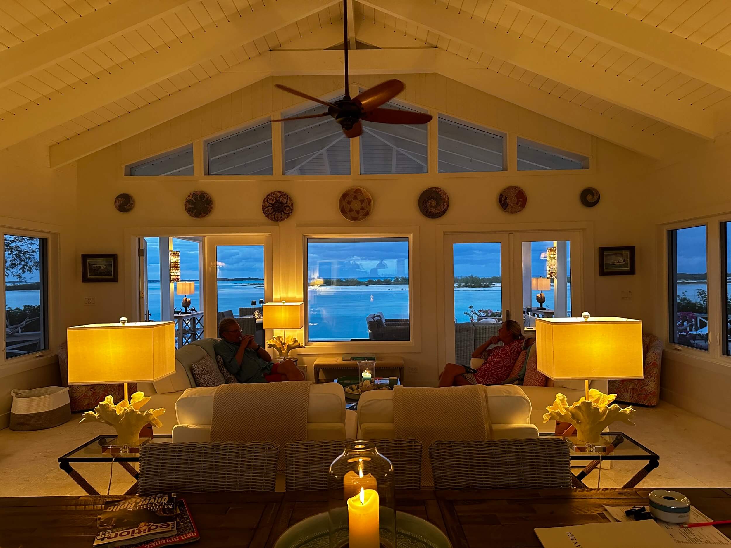 living room evening